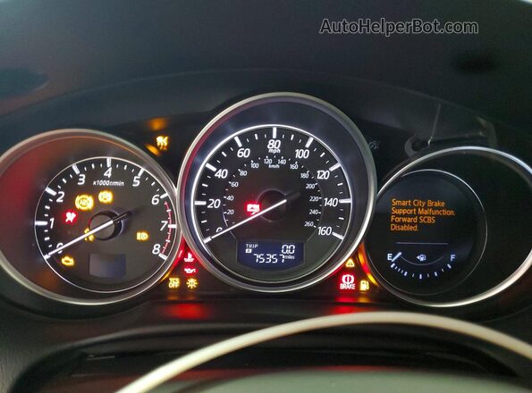JM3KE2DY6G0776981 2016 MAZDA CX-5 Red Սարքավորումների վահանակի տեսք
