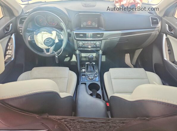 JM3KE2DY7G0700038 2016 MAZDA CX-5 White წინა პანელის ხედი