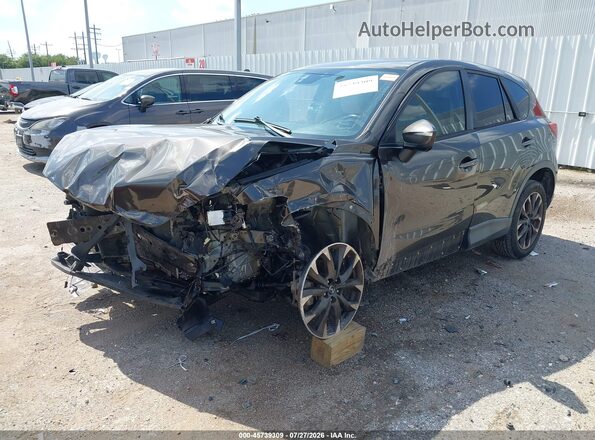 JM3KE2DY8G0682973 2016 MAZDA CX-5 Gray Առջևի ձախ երեք քառորդ տեսարան