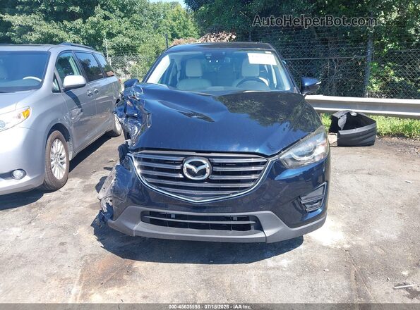 JM3KE2DY9G0763481 2016 MAZDA CX-5 Blue Widok zestawu wskaźników