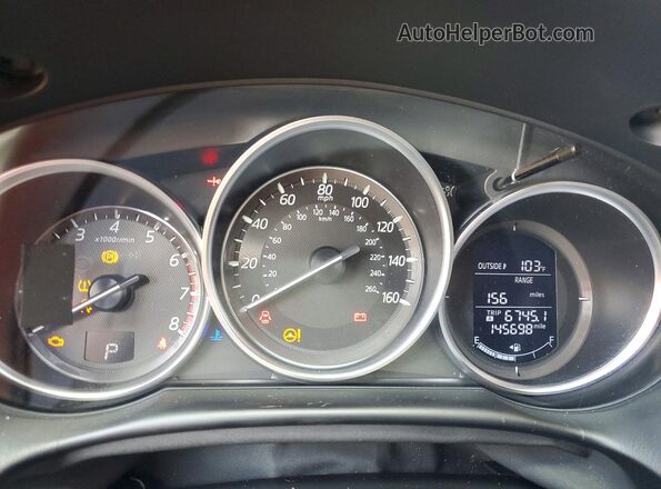 JM3KE2DY9G0868800 2016 MAZDA CX-5 Black ხელსაწყოთა პანელის ხედი