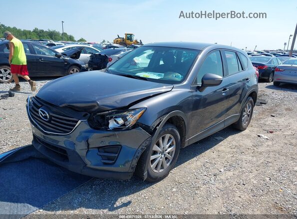 JM3KE4BY2G0866160 2016 MAZDA CX-5 Gray Przód lewy