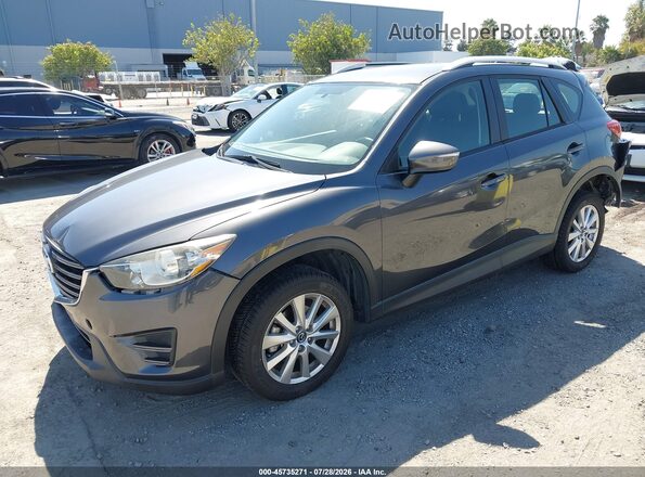JM3KE4BY4G0774063 2016 MAZDA CX-5 Серый Передняя левая четверть