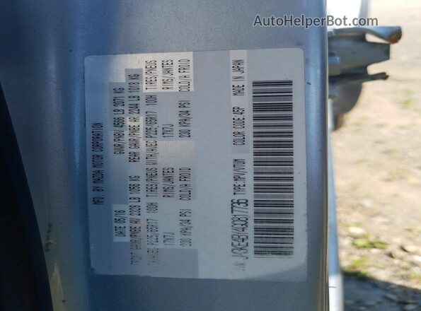 JM3KE4BY4G0817736 2016 MAZDA CX-5 Silver Vista de la etiqueta del VIN