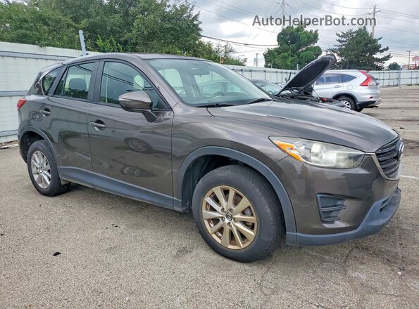 JM3KE4BY9G0770705 2016 MAZDA CX-5 Gray Przód prawy