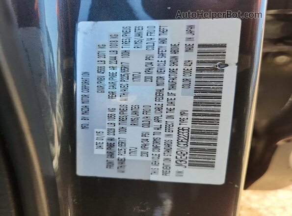 JM3KE4BYXG0622336 2016 MAZDA CX-5 Gray VIN კოდის სტიკერის ხედი