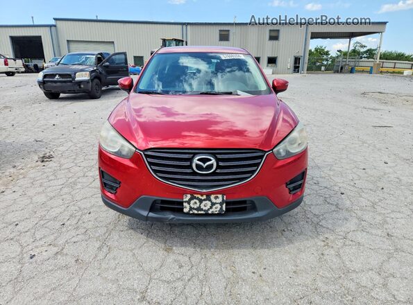JM3KE4BYXG0783320 2016 MAZDA CX-5 Red Widok z przodu