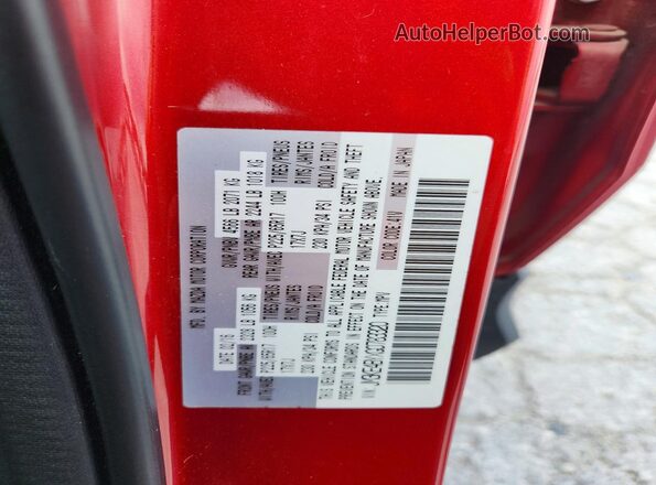 JM3KE4BYXG0783320 2016 MAZDA CX-5 Red Widok naklejki z numerem VIN