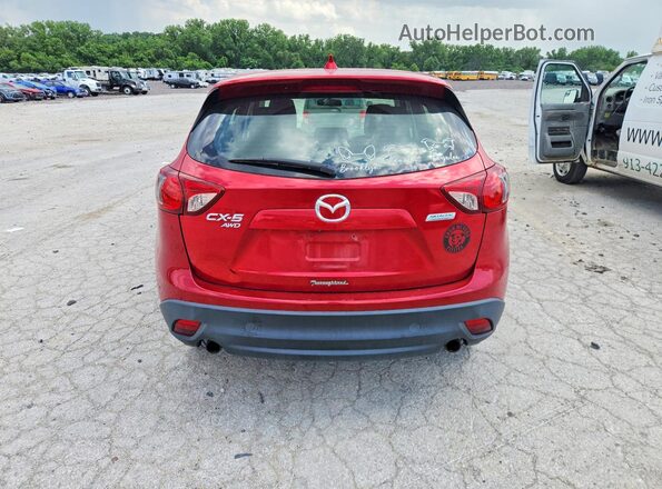 JM3KE4BYXG0783320 2016 MAZDA CX-5 Red Widok z tyłu