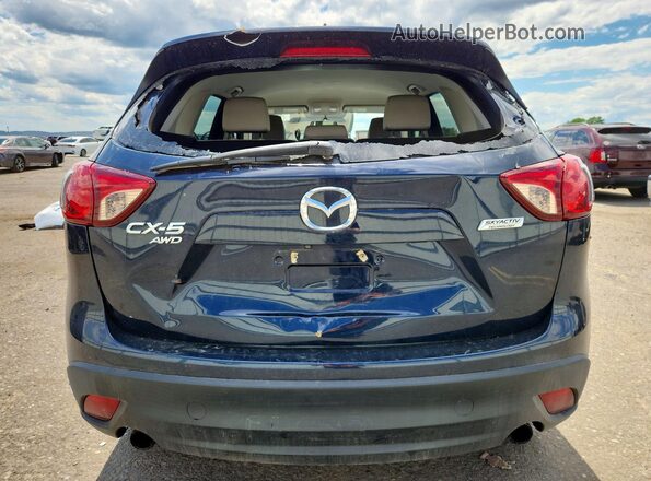 JM3KE4CY0G0755315 2016 MAZDA CX-5 Blue Rear view