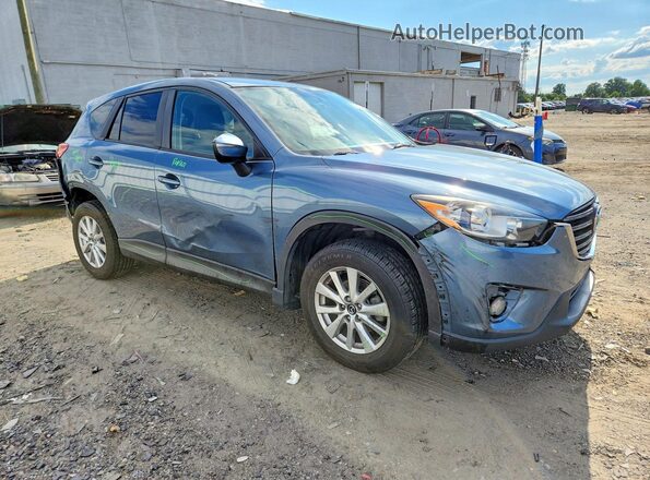 JM3KE4CY2G0692556 2016 MAZDA CX-5 Blue Передня права чверть