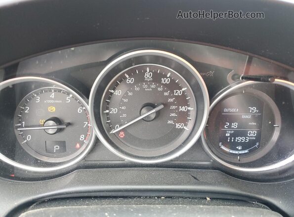 JM3KE4CY2G0773086 2016 MAZDA CX-5 White ხელსაწყოთა პანელის ხედი