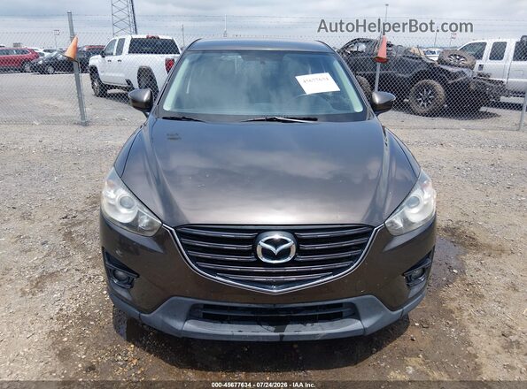 JM3KE4CY2G0785691 2016 MAZDA CX-5 Brown Widok zestawu wskaźników
