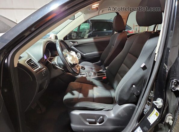 JM3KE4CY4G0604980 2016 MAZDA CX-5 Black Widok wnętrza z przodu