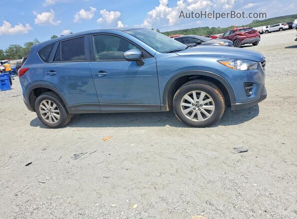 JM3KE4CY4G0763644 2016 MAZDA CX-5 Синий Передняя правая четверть