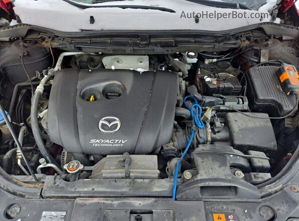 JM3KE4CY5G0640581 2016 MAZDA CX-5 Red ძრავის განყოფილების ხედი