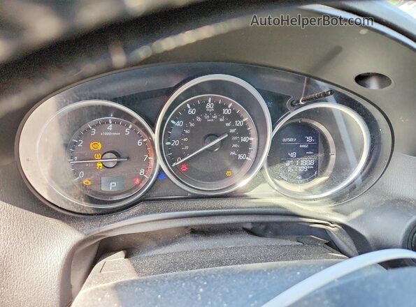 JM3KE4CY7G0690642 2016 MAZDA CX-5 Brown Instrument cluster view