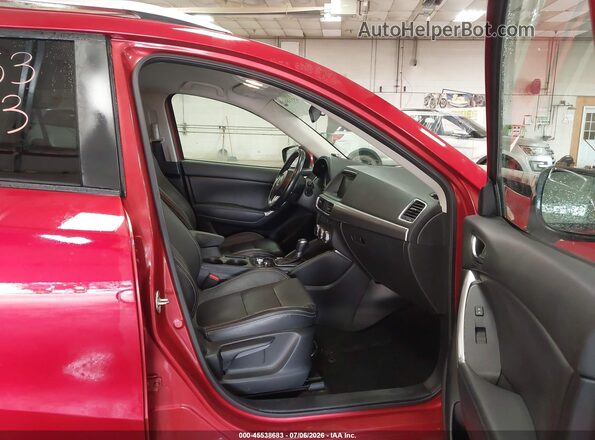 JM3KE4CY7G0764500 2016 MAZDA CX-5 Red Widok wnętrza z przodu