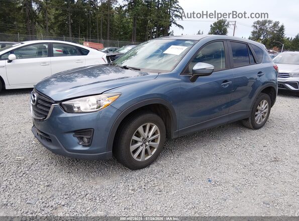 JM3KE4CYXG0665251 2016 MAZDA CX-5 Light Blue წინა მარცხენა ხედი სამი მეოთხედიდან