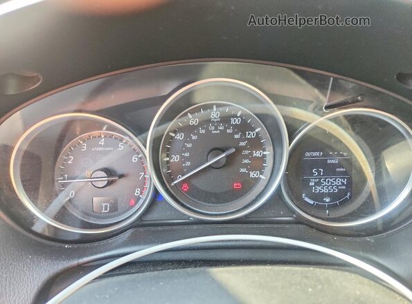 JM3KE4CYXG0827430 2016 MAZDA CX-5 Blue Instrument cluster view