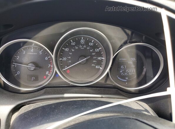 JM3KE4CYXG0829940 2016 MAZDA CX-5 Black Вид щитка приладів
