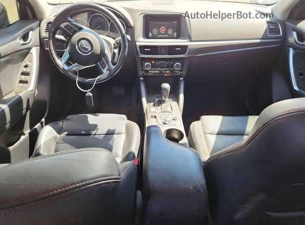 JM3KE4DY0G0804611 2016 MAZDA CX-5 White Вид панелі приладів