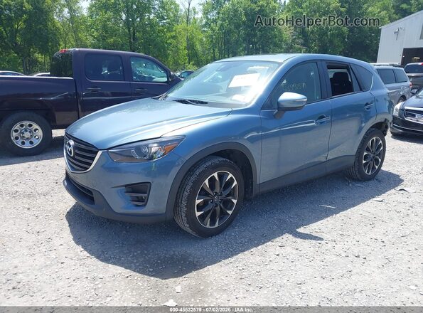 JM3KE4DY2G0680521 2016 MAZDA CX-5 Blue Передня ліва чверть