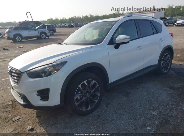 JM3KE4DY2G0913474 2016 MAZDA CX-5 White Vista tres cuartos delantera izquierda