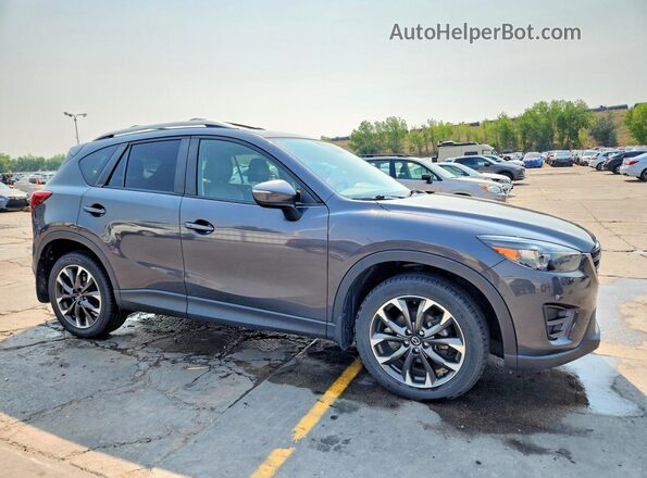 JM3KE4DY3G0907554 2016 MAZDA CX-5 Gray Delantero derecho