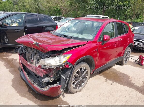 JM3KE4DY4G0735003 2016 MAZDA CX-5 Red Передня ліва чверть