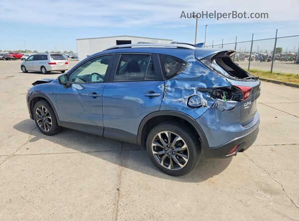 JM3KE4DY4G0795105 2016 MAZDA CX-5 Blue Հետևի ձախ
