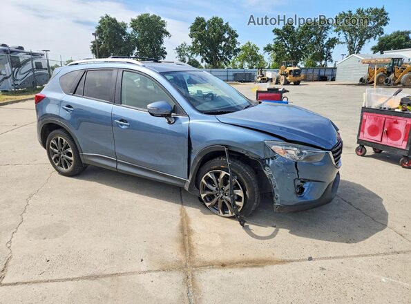 JM3KE4DY4G0795105 2016 MAZDA CX-5 Blue Առջևի աջ