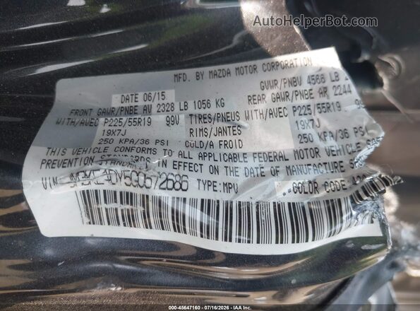 JM3KE4DY5G0672686 2016 MAZDA CX-5 Gray Vista del compartimento del motor