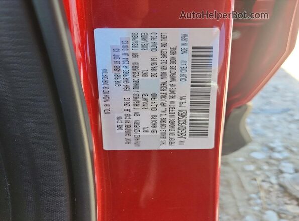 JM3KE4DY6G0794621 2016 MAZDA CX-5 Red Vista de la etiqueta del VIN