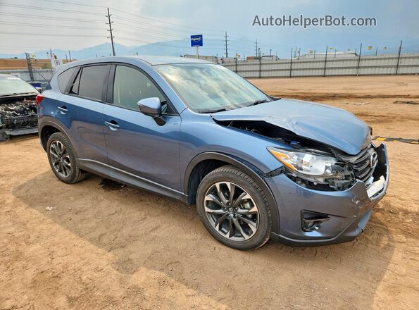 JM3KE4DY7G0913034 2016 MAZDA CX-5 Blue Przód prawy