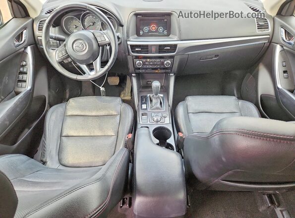 JM3KE4DY7G0913034 2016 MAZDA CX-5 Blue Widok deski rozdzielczej