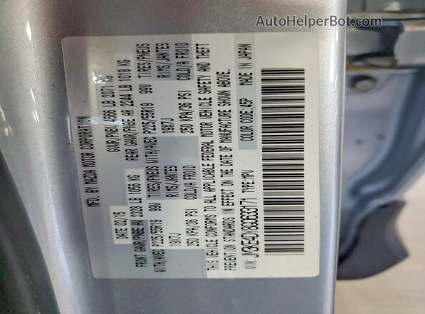 JM3KE4DY8G0633171 2016 MAZDA CX-5 Gray Vista de la etiqueta del VIN
