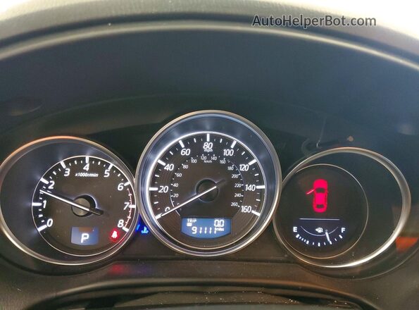 JM3KE4DY8G0633171 2016 MAZDA CX-5 Gray Vista del cuadro de instrumentos