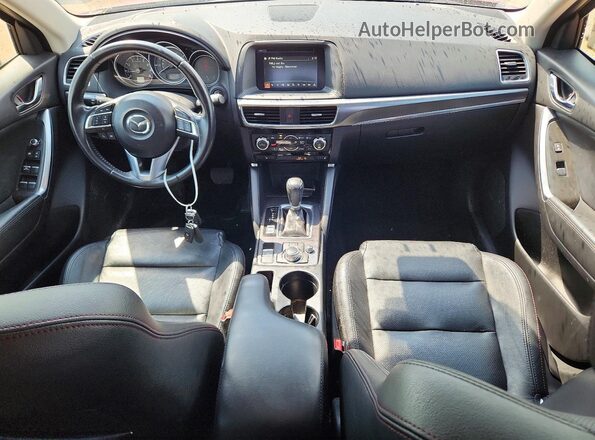 JM3KE4DY8G0723128 2016 MAZDA CX-5 Maroon Widok deski rozdzielczej