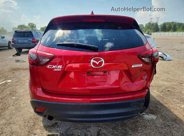 JM3KE4DY8G0723128 2016 MAZDA CX-5 Maroon Widok z tyłu