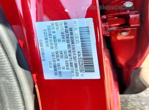 JM3KE4DY8G0723128 2016 MAZDA CX-5 Maroon Widok naklejki z numerem VIN