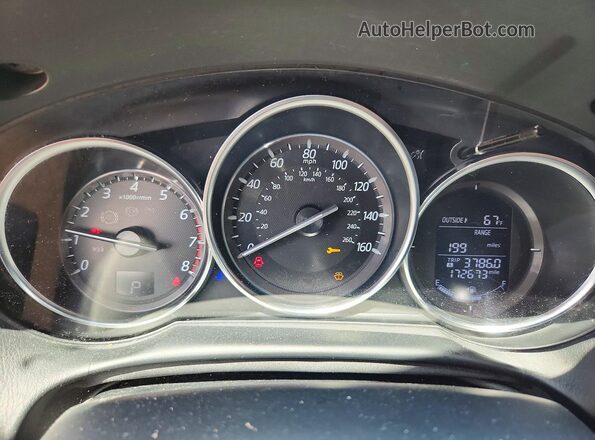 JM3KE4DY9G0693492 2016 MAZDA CX-5 White Widok zestawu wskaźników