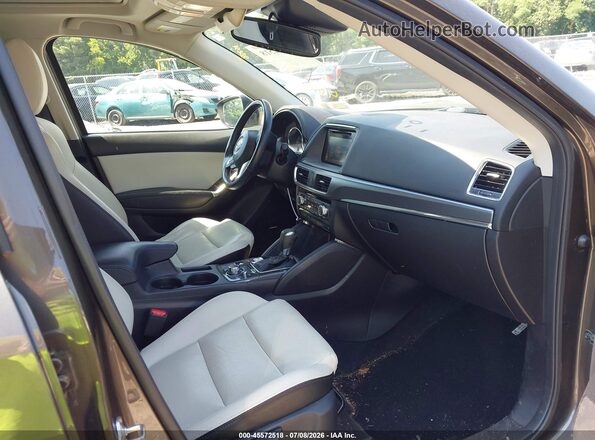 JM3KE4DY9G0707228 2016 MAZDA CX-5 Brown Սալոնի դիմացի տեսք