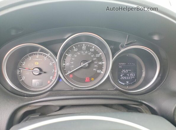 JM3KE4DYXG0644608 2016 MAZDA CX-5 White Вид щитка приладів