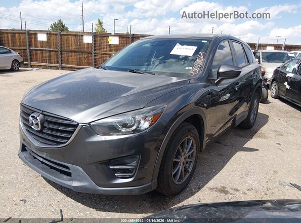 JM3KE4DYXG0848261 2016 MAZDA CX-5 Черный Передняя левая четверть