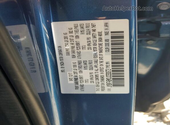 JM3KFABM0J0330873 2018 MAZDA CX-5 Blue VIN კოდის სტიკერის ხედი