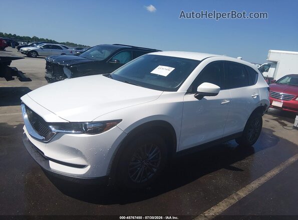 JM3KFABM1M0361263 2021 MAZDA CX-5 White წინა მარცხენა ხედი სამი მეოთხედიდან