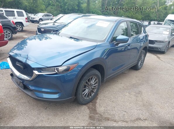 JM3KFABM4J1432381 2018 MAZDA CX-5 Синий Передняя левая четверть