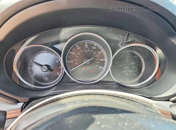 JM3KFABM5K0523974 2019 MAZDA CX-5 Red Instrument cluster view