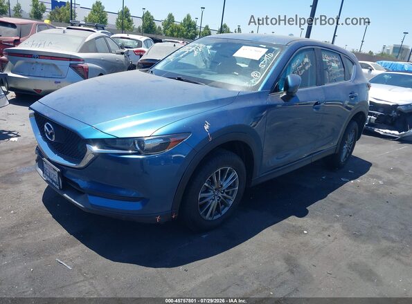 JM3KFABM7J1432519 2018 MAZDA CX-5 Синий Передняя левая четверть